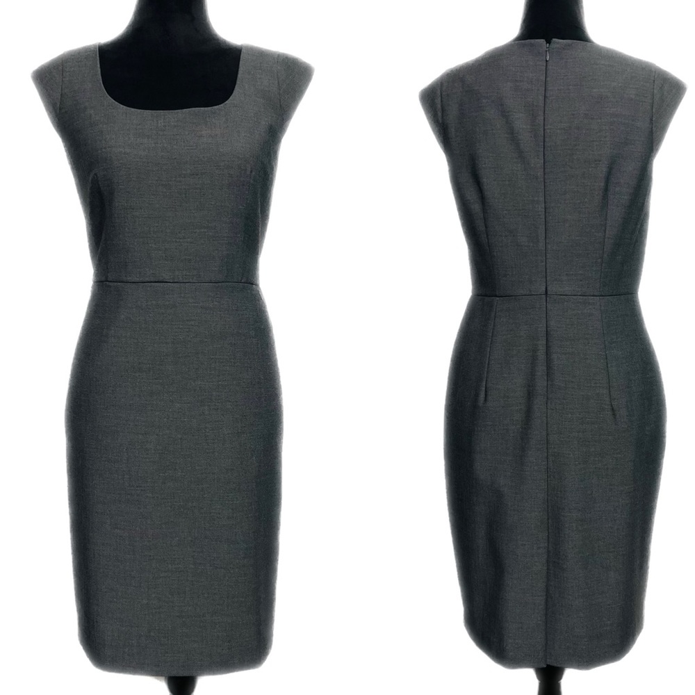 Ann Taylor Gray Midi Dress